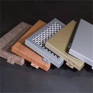 Wooden Grain Design Metal Facade Ventilated Heat Insulation 3D Laser Cutting Aluminum Cladding Curtain Wall Panel