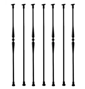 Wrought Iron Baluster Stair Railing Post Square Metal Spindle for Balcony Deck Custom