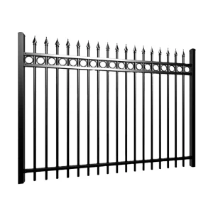 Wrought Iron Decorative Courtyard Fence, Metal Front Fence