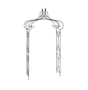Wrought Iron Garden Gate with Rose Garden Arch Stands