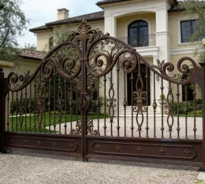 Wrought Iron Gate and Metal Gate Solutions for Garden Driveway and Main Entrance with Custom Design