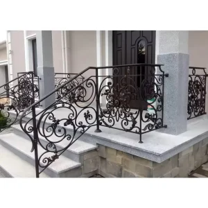 Wrought Iron Indoor Stair Railings Balusters Exterior Metal Railings
