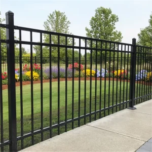Wrought Iron Outdoor Fence Handrails Swing Gate with Wire Mesh Garden Security System Metal Arts Balustrades