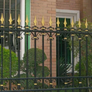 Wrought Iron Stair Guardrail Metal Railing for Hotel Villa Apartment Staircase and Outdoor Balcony