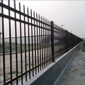 Wrought Iron Steel Security Fence Panels, Solid, Commercial and Residential