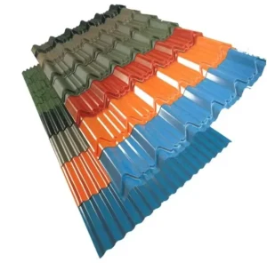 XLT SGCC DX51D Zinc Coated Corrugated Steel Roofing Sheets ASTM 0.26 0.30mm Thickness G350 G550 Strength Grades Mid Hard Cutting