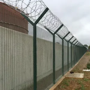 Y-Shaped Column Assembled Anti-Climbing Guardrail with Barbed Wire for Factory Residential Area Security Prison Protection