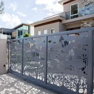 YL METAL Custom Laser Cut Ecterior Metal Fence Panels and Gate Panel