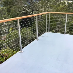 YL METAL Low Maintenance Stainless Steel Cable Railing Systems Balcony Designs Wire Rope Balustrades