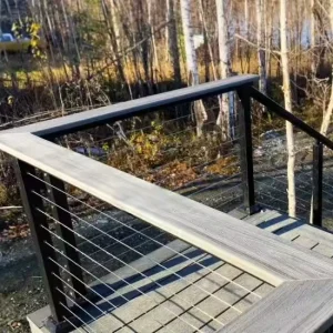 YL METAL Premium Easy Install Cable Railing Stainless Aluminum 42″ Won’t Rust Balustrade Handrail Balcony Outdoor Deck Railing