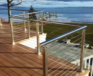 YL METAL Premium Easy Install Cable Railing Stainless Aluminum 42″ Won’t Rust Balustrade Handrail Balcony Outdoor Deck Railing