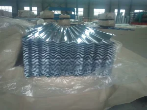 Zinc Galvanized Mid Hard Corrugated Steel Roofing Tole Sheets ASTM BIS Certified for Ghana House Cutting Welding Bending
