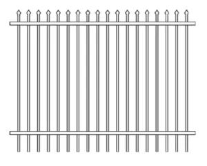 Zinc Steel Fence Panel Powder Coated Anti-Rust Balcony Railing