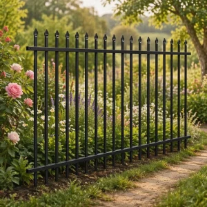 Zinc Steel Fence with Secure Locking System for Anti-Theft Residential Security Decorative Metal Picket Fencing