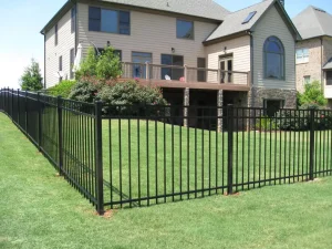 Zinc Steel Perimeter Picket Fence, Anti-Climb Security Barrier for Commercial and Residential Yard