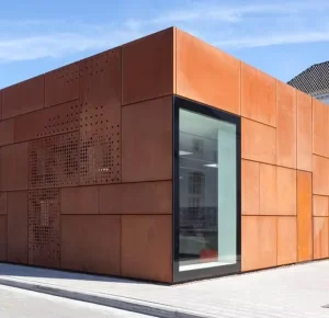 Steel Exterior Wall Cladding for Decoration, Corten Metal Panels