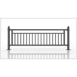 customized metal fencing railings for balcony aluminium slat fence aluminium vertical blade fence