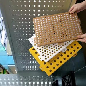 Perforated Metal Panel Architectural Exterior Curtain Wall Decorative Aluminum Panel, Modern Custom Factory Price