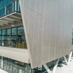 Outdoor Decorative Metal Soundproof, Fireproof, and Waterproof Perforated Facade Aluminum Wall Cladding