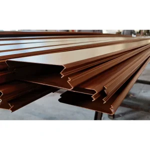 Modern Fireproof Metal-Clad Wood-Grain Aluminum Square Tubes/Exterior Wall Decorative Slats for Hotels and Malls