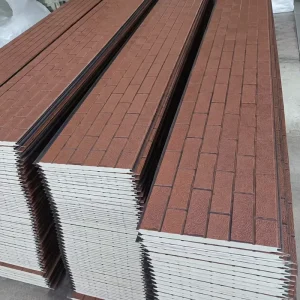 Weather-Resistant Exterior Metal Wall Panels with Insulating Polyurethane Foam Decorative Sandwich Panels