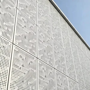 Custom Anodized Perforated Aluminum Panels for Metro Tunnels and Train Stations, Fire- and Waterproof