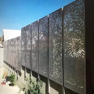 Aluminum Art Panels, Laser-Cut Decorative Perforated Metal Panels, Decorative Wall System, Exterior Wall Cladding