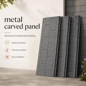 Weather-Resistant Decorative Metal Exterior Panels for Outdoor Construction