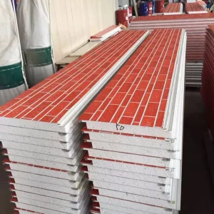 Insulated Polyurethane Foam Sandwich Panel with Polyurethane Wall Cladding, Fire-Resistant Metal Decorative Exterior Wall Panel