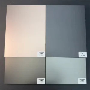 High-Hardness Metal-Effect Melamine Board with Brushed Stainless Steel Finish for Wall Decoration