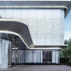 Modern Aluminum Alloy Perforated Metal Cladding Wall Panels for Building Exteriors