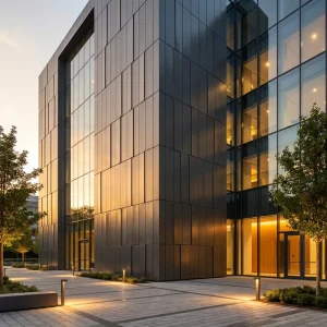 Modern Waterproof and Fire-Resistant Metal Wall Panels, Aluminum Wall Cladding Panels for Commercial Building Exterior Materials