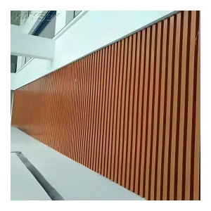 Aluminum Metal Stripe Wall Panel, Waterproof, Fire-Resistant, Corrosion-Resistant Modern Appearance for Hotels and Malls