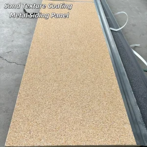 China Factory Natural Colored Sand Metal Carved Panels, Exterior Wall Panels with Sand-Texture Coating