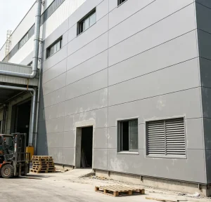 Luxury Metal-Finish Exterior Wall Cladding Panel, Eco-Friendly High-Density Fireproof Waterproof Calcium Silicate Board