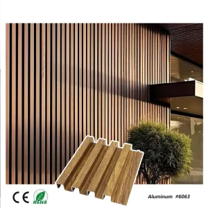 Luxury Modern Waterproof and Fireproof Outdoor Aluminum Channel Wall Panels for Villa Curtain Walls