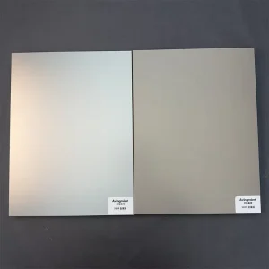Industrial Metal-Effect Brushed-Finish Melamine Laminate Panel for Decoration and Furniture Making