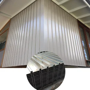 Modern Melbourne-Style Profiled Metal Roofing and Wall Panel System for Villas, Office Buildings, and Hotels, Aluminum Curtain Wall, Eco-Friendly