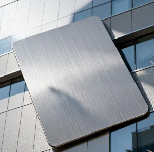 Brushed Aluminum Composite Panel, Modern Fireproof Exterior Wall Panel for Architectural Applications