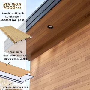Aluminum-Plastic Wall Panels, Fireproof and Waterproof Outdoor Wall Cladding, Highly Weather-Resistant, Salt- and Alkali-Resistant, Realistic Appearance