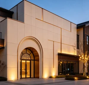 Modern Metal-Finish Wall Panels, Fireproof and Waterproof Calcium Silicate Boards for Interior and Exterior Wall Finishes
