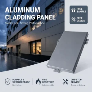 Fire-Resistant Aluminum Alloy Curtain Wall, Waterproof, Corrosion-Resistant Decorative Solid Exterior Wall Construction for Shopping Malls and Villas
