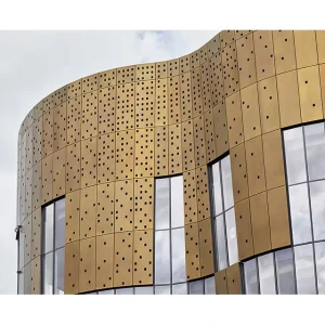Aluminum Decorative Perforated Metal Cladding Panels for Wall Facade and Interior Partition Design