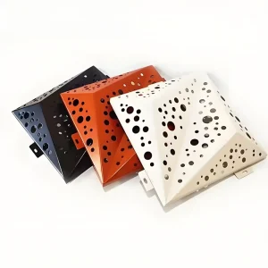 Aluminum Perforated Mesh Exterior Panels for Commercial Building Facades, Low Maintenance, Easy to Install