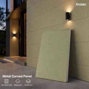 Modern Architectural Metal Exterior Panels for Prefabricated Houses and Villa Exterior Walls, Waterproof, Fire-Resistant, and Eco-Friendly