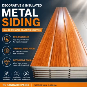 High-Quality Agricultural Building Exterior Metal Wall Panels, Insulated Steel Wall Panels, Sandwich Panels