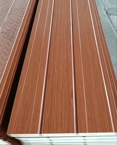 Decorative Exterior Wall Panels Polyurethane Sandwich Panels Exterior Wall Cladding and Wall Panels