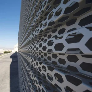 Modern Decorative Wall Cladding Aluminum Alloy Galvanized Steel Perforated Corrugated Panel Wall Cladding