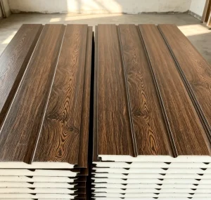 Insulated Metal Wall Panels, Fireproof, Waterproof, Eco-Friendly Exterior Decorative Sandwich Panels for Hospitals, Hotels, and Prefabricated Buildings