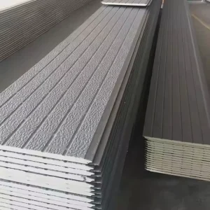 Waterproof Fireproof Metal-Clad Soundproof Prefabricated House Polyurethane Sandwich Panel